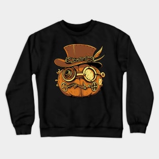 Steampunk pumpkin Halloween Crewneck Sweatshirt